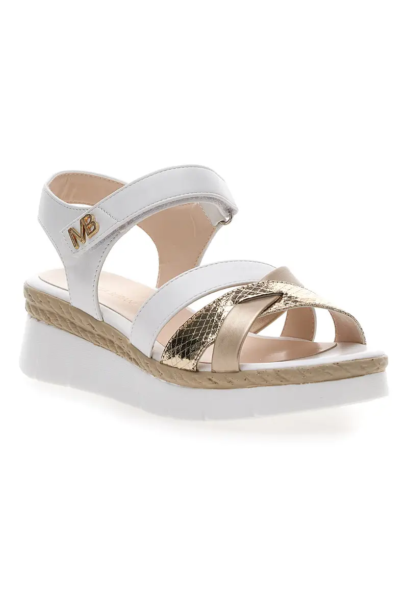 Sandali con Zeppa Bianchi MARIELLA BURANI 50632 miniatura 2