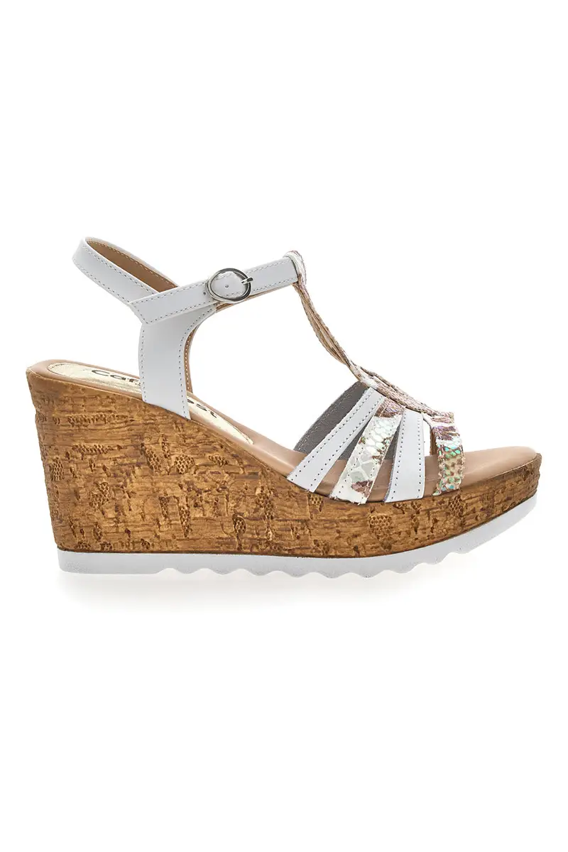 Sandali Con Zeppa Cafe' Cost 2810