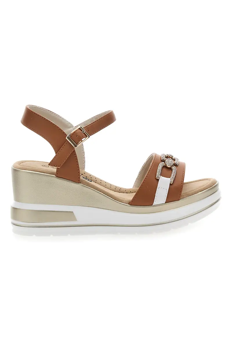 Sandali con zeppa Marroni Energy E425