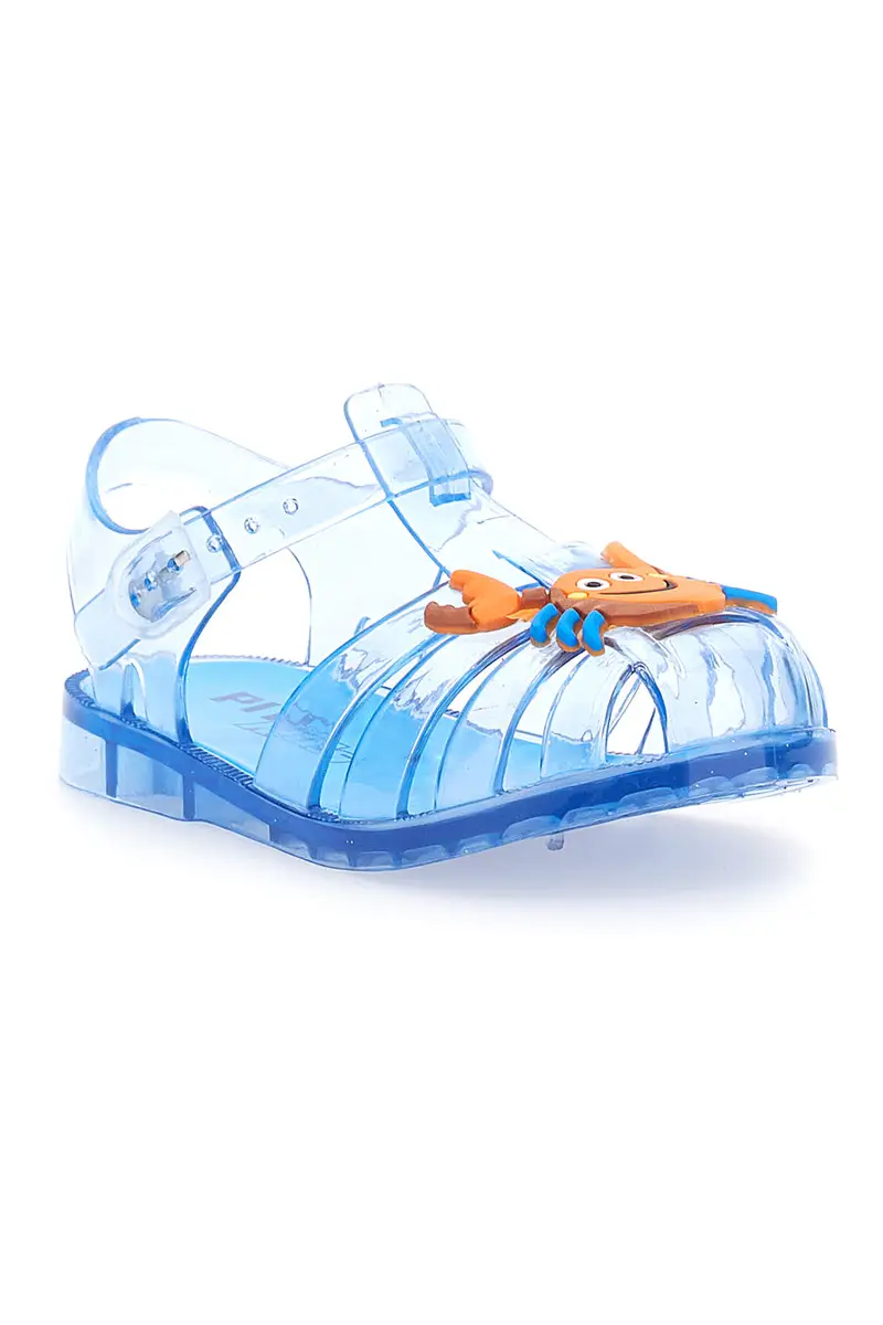 Sandali da mare blu trasparenti con granchietto Pitt Kids 3142667 miniatura 2