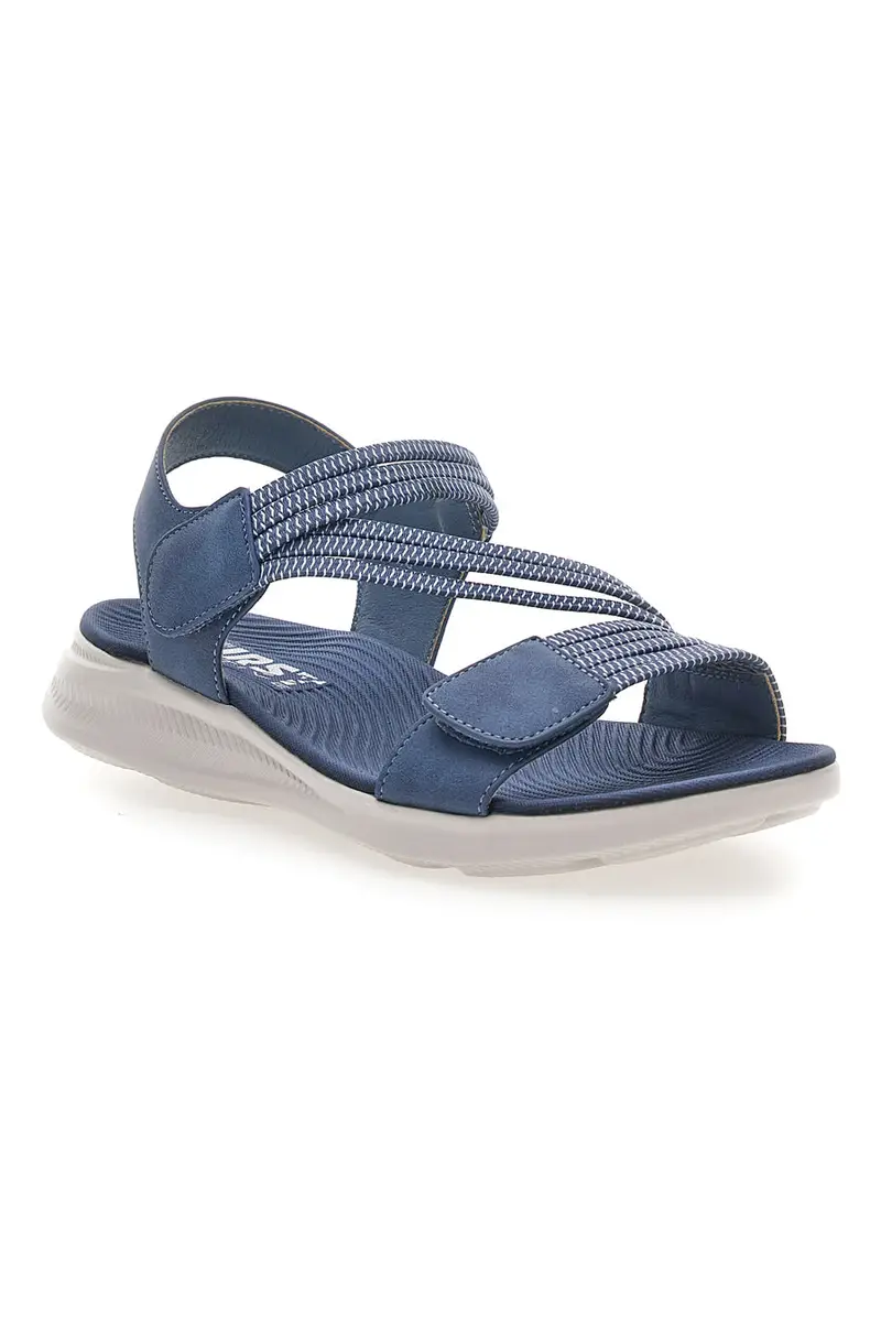 Sandali Denin con Doppia Fascia e Elastico Effetto Corda FIRST ACTIVE 2 miniatura 2