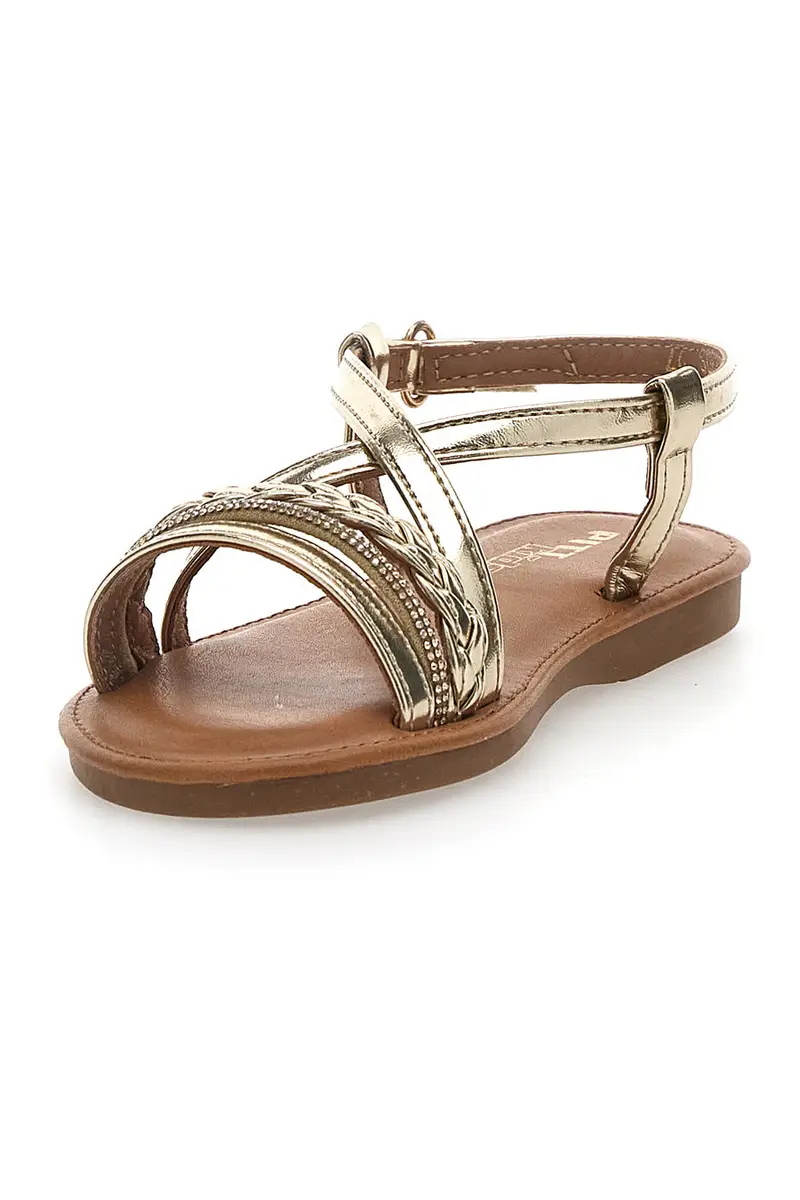 Sandali Dorati con Cinturino Pitt Kids 392430 miniatura 3