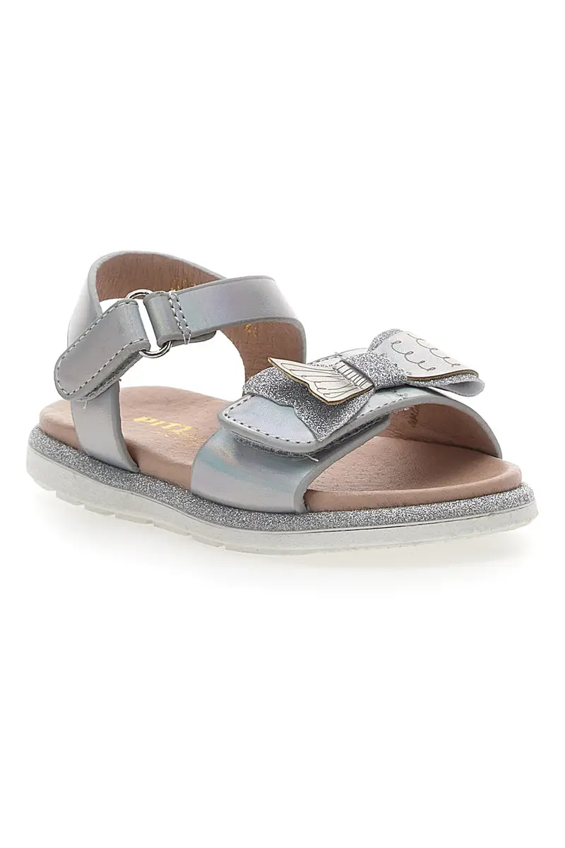 Sandali Eleganti Argento con Fiocco Pitt Kids 392412 miniatura 2