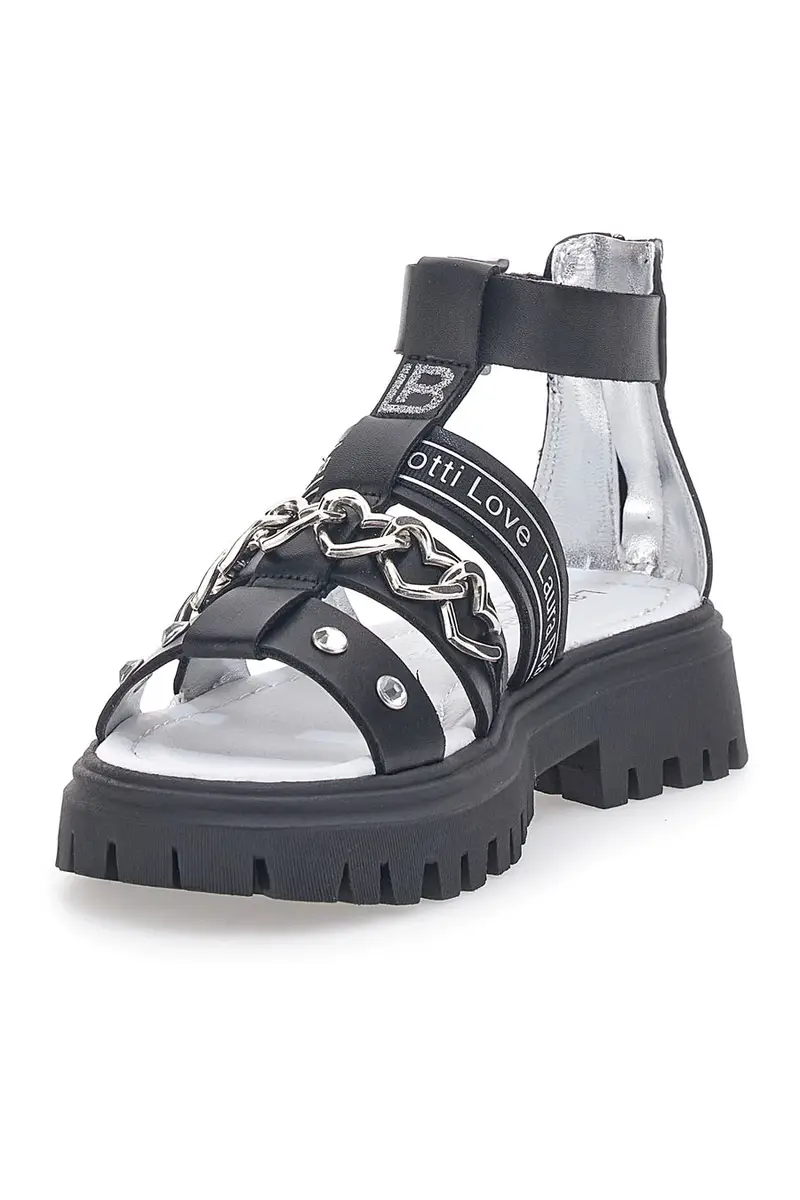 Sandali Fisherman Neri Laura Biagiotti 9024 miniatura 3