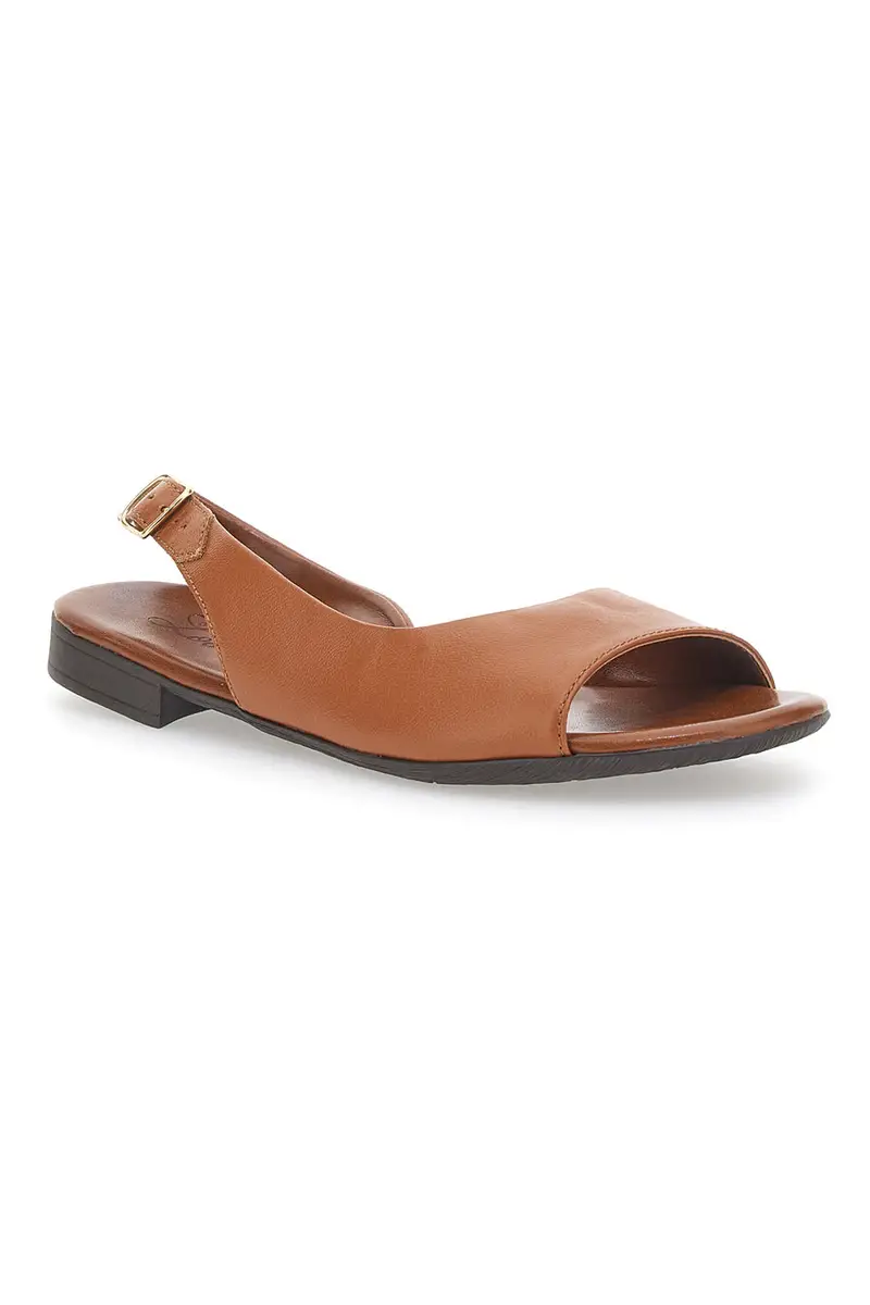 Sandali Flat Brandy In Vera Pelle Pittarello Look 225110 miniatura 2