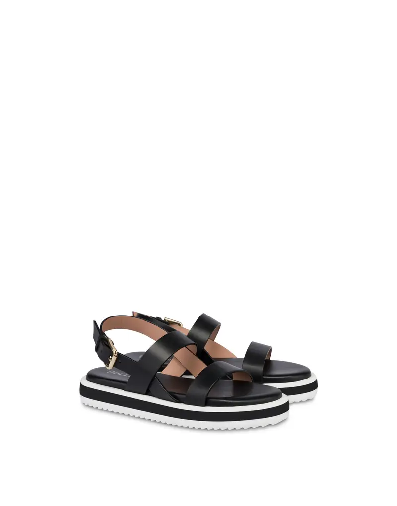 Sandali flat West Side BLACK, 39, Pollini miniatura 2