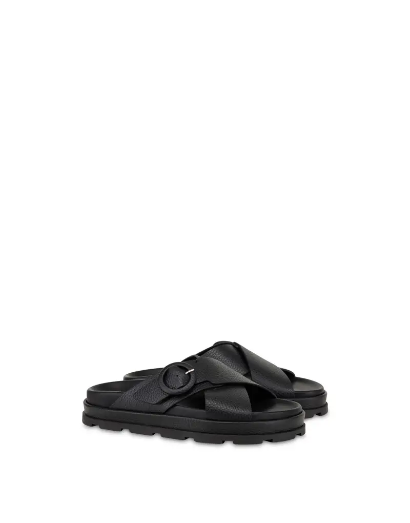 Sandali flatform in vitello Rosemery BLACK, 40, Pollini miniatura 2