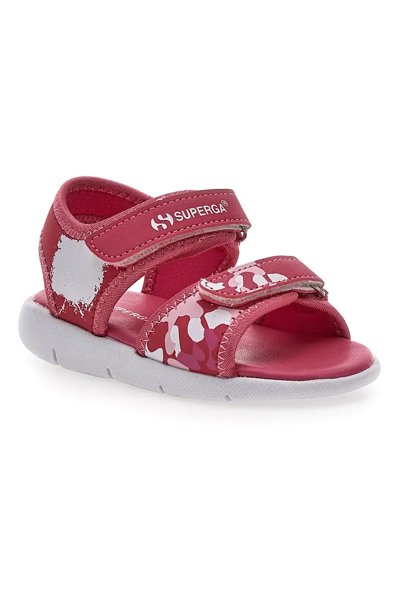 Sandali Fucsia da Bimba con Velcro Superga 63820 miniatura 2