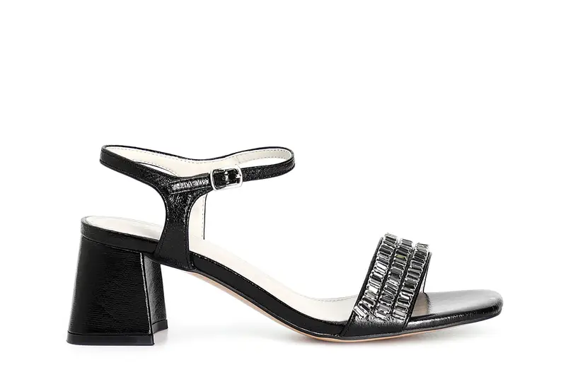 sandali gilda con strass nero 38