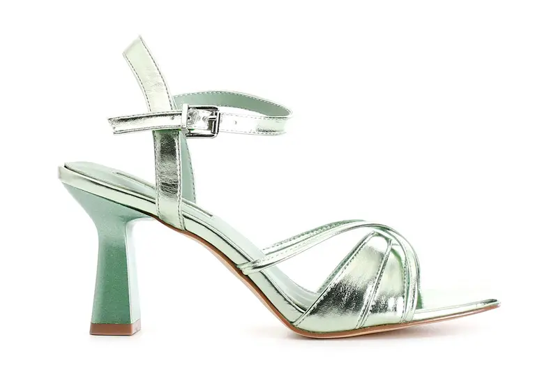 sandali gilda effetto metallizzato verde 38