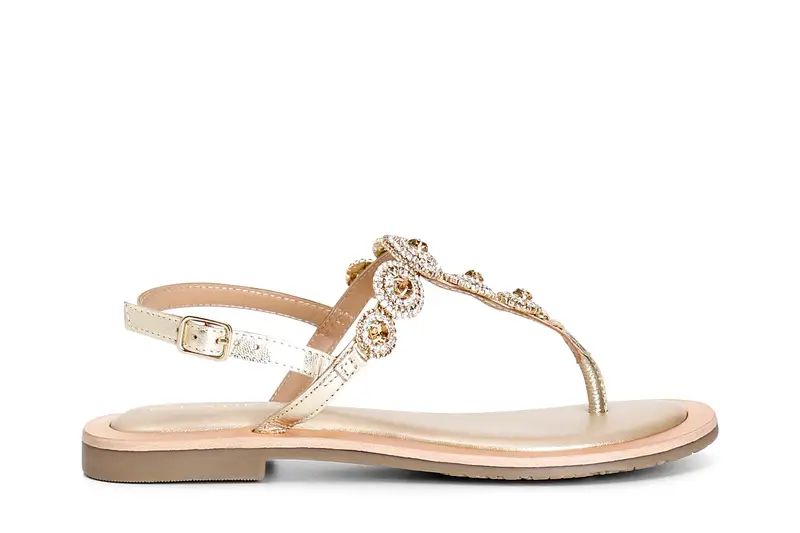 sandali gioiello in pelle oro 37