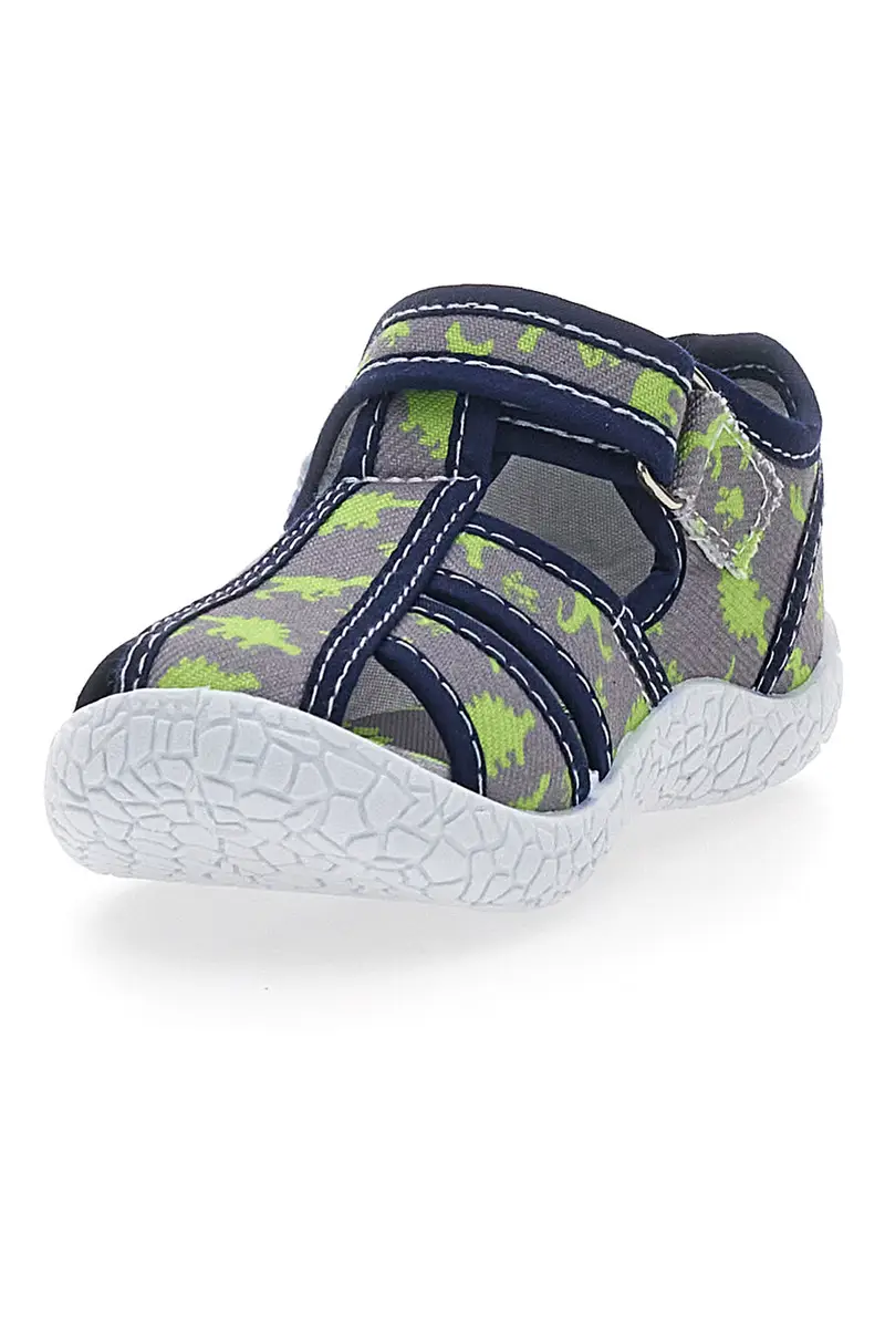 Sandali grigi con dinosauri gialli punta chiusa PITT KIDS PK2492E miniatura 3