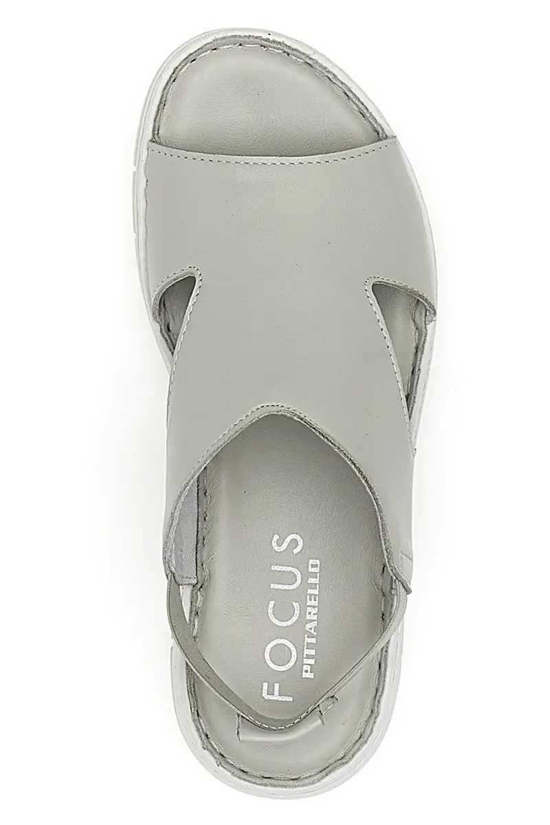 Sandali Grigio con Elastico E Tomaia in Pelle Incrociata PITTARELLO FOCUS 3324926 miniatura 3