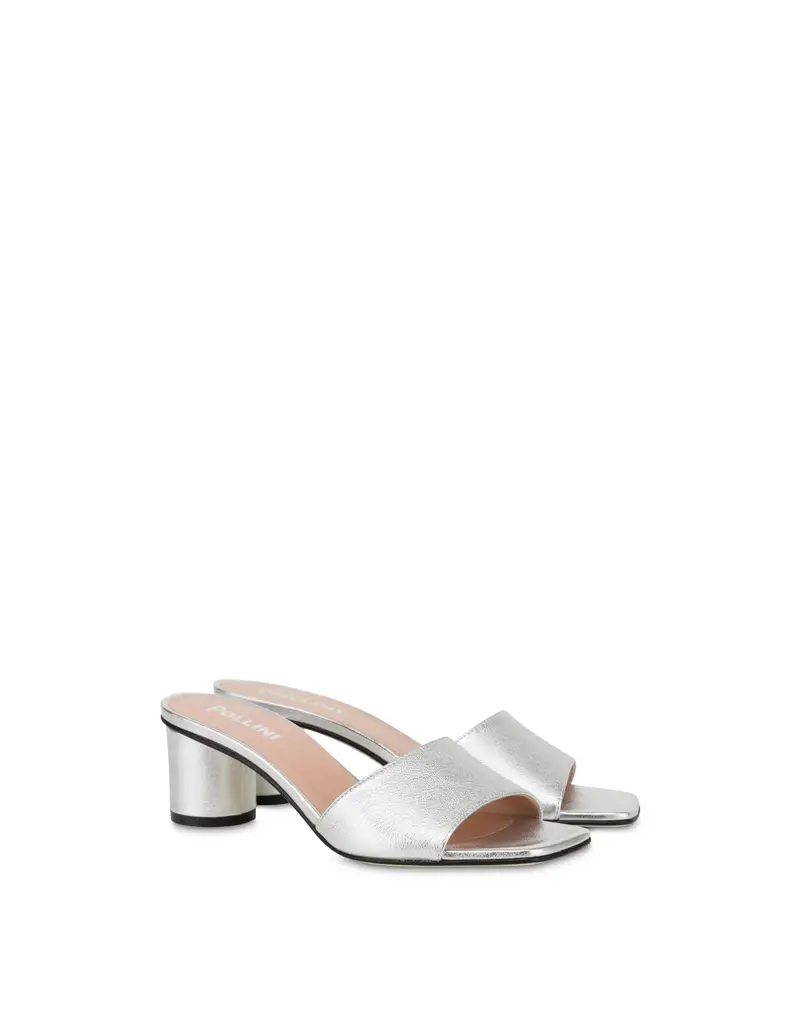 Sandali in nappa laminata Sunset ARGENTO, 40, Pollini miniatura 2