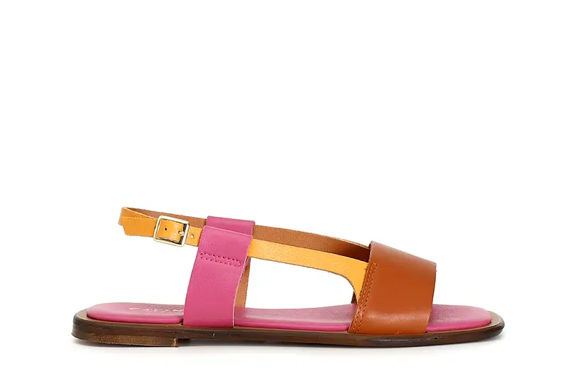 sandali in pelle multicolor multi cuoio