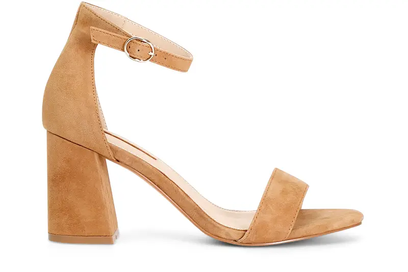 sandali in pelle scamosciata con laccio alla caviglia e toppone cuoio