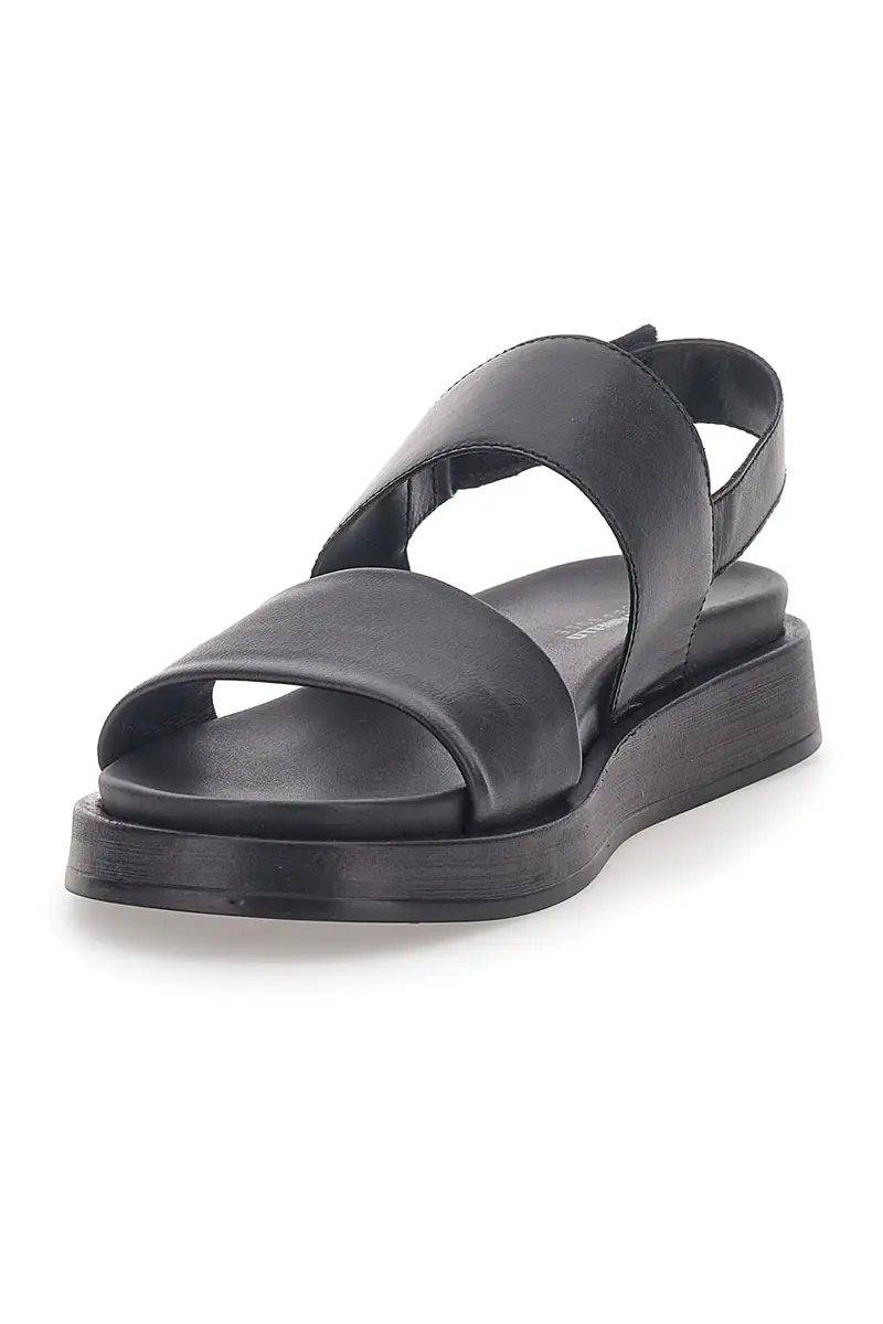 Sandali in Vera Pelle Nera Pittarello Capsule 28066 miniatura 3