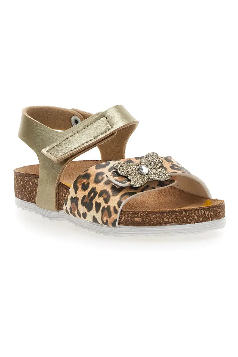 Sandali Leopardati con Velcro Pittarello Bio 257741 miniatura 2