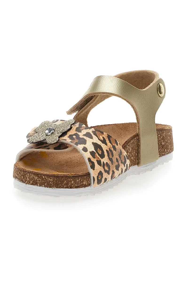 Sandali Leopardati con Velcro Pittarello Bio 257741 miniatura 3
