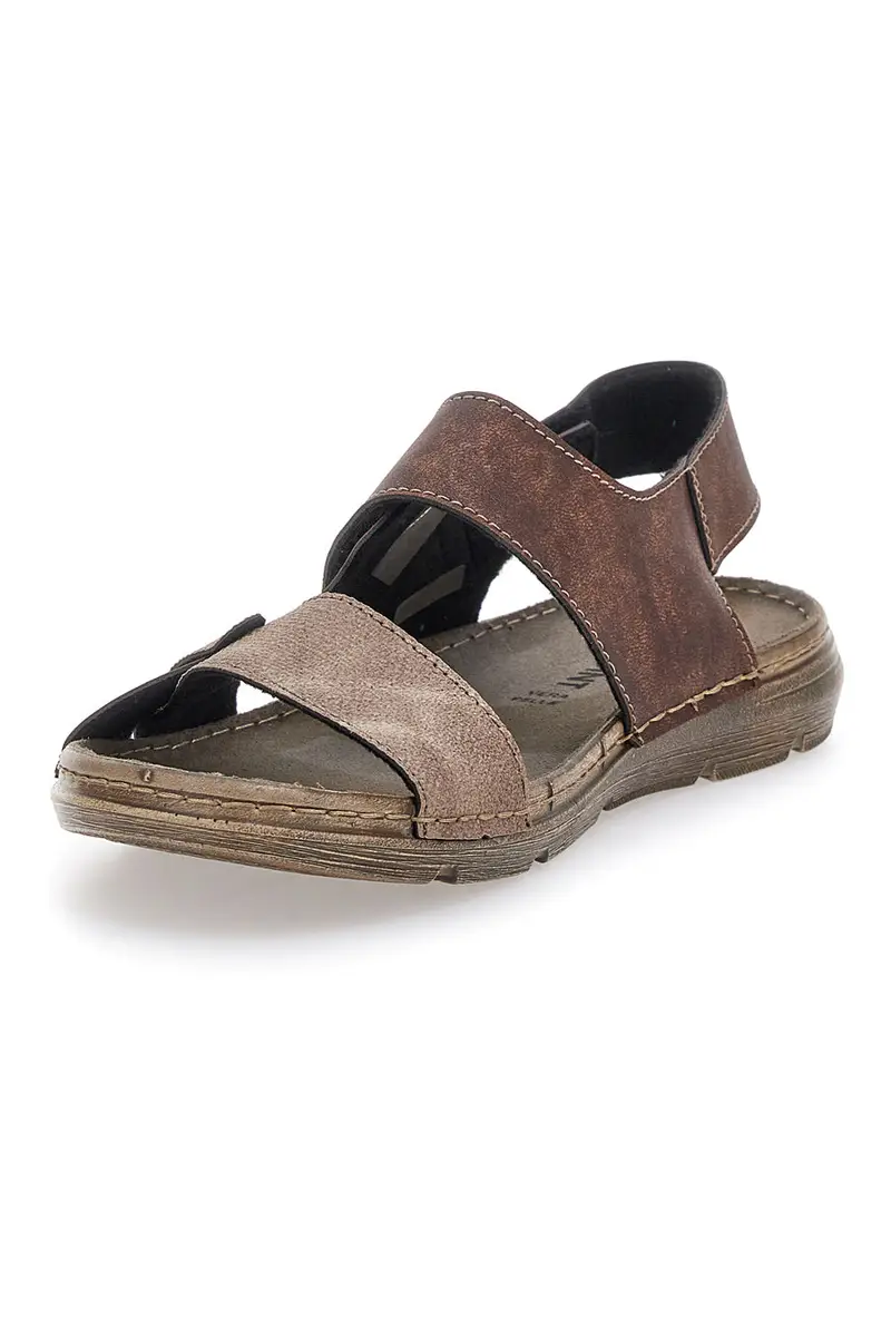 Sandali Marroni con Chiusura a Strappo e Fascia Regolabile Jerpoint 8018 miniatura 3
