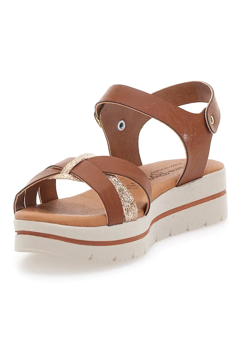 Sandali Marroni Con Platform Made in Italy PRIMA RIGA 1 miniatura 3