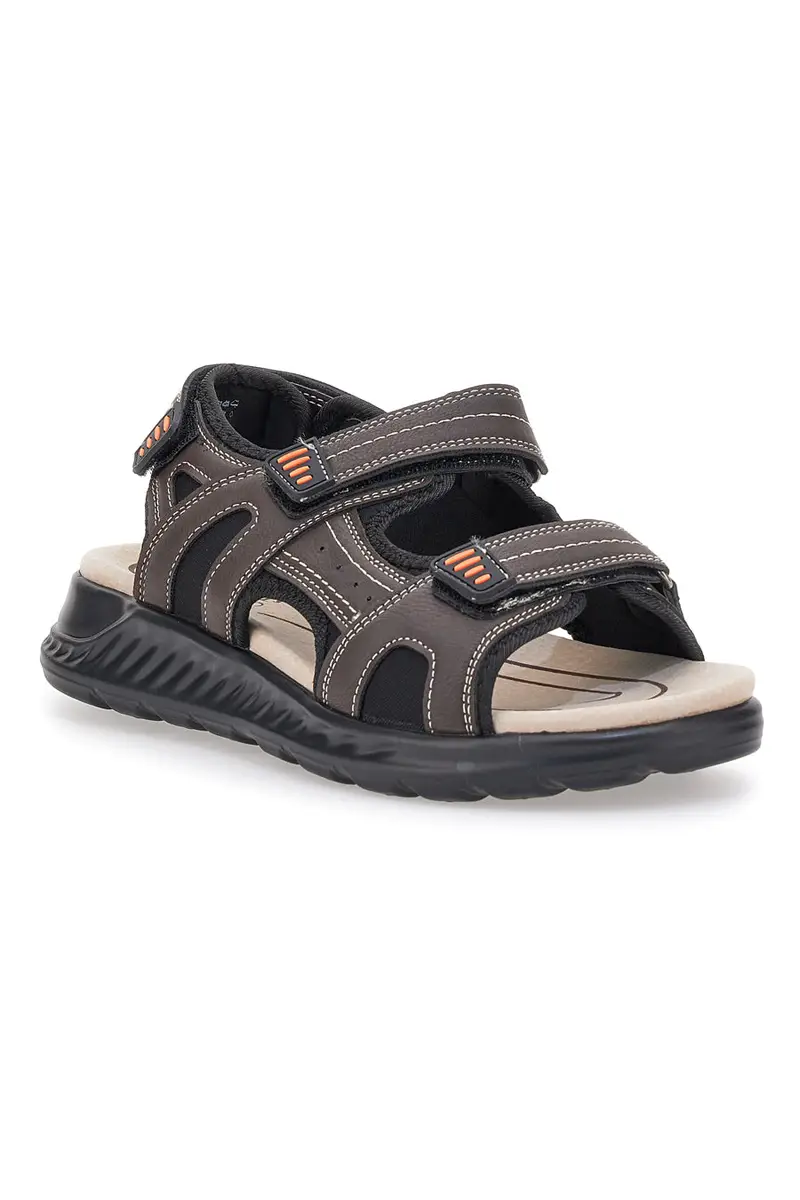 SANDALI MARRONI CON STRAPPO JOHES LAND 1306 miniatura 2