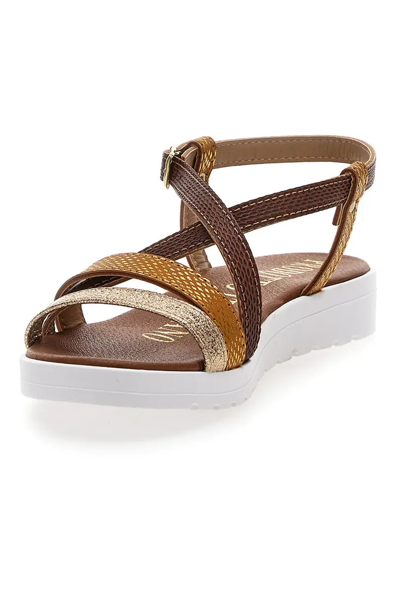 Sandali Marroni Made in Italy Mio Tempo 8864 miniatura 3