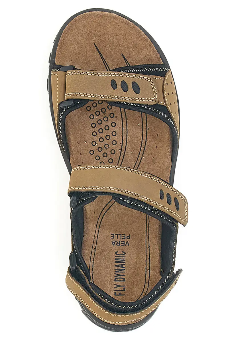 Sandali marroni sportivi con strappi Fly Dynamic FD10 miniatura 3