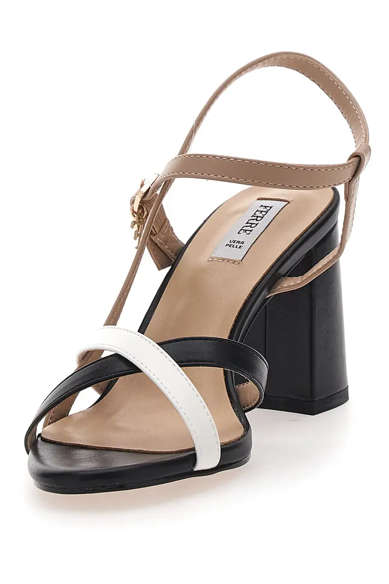 Sandali multicolor con tacco largo Ferrè F320 miniatura 3