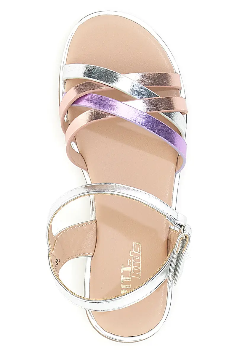 Sandali multicolor metallizzati con fascette incrociate Pitt Kids 39G2540S miniatura 3
