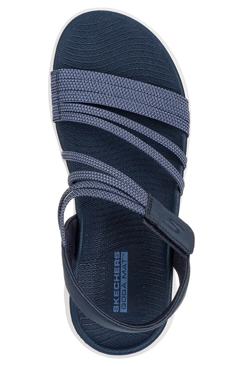 Sandali Navy con cinturini elastici Skechers GO WALK FLEX SANDAL EMMA miniatura 3
