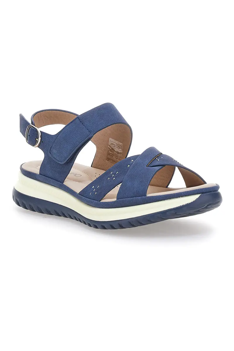 Sandali Navy Con Cinturino Slingback Mio Tempo Mina412 miniatura 2