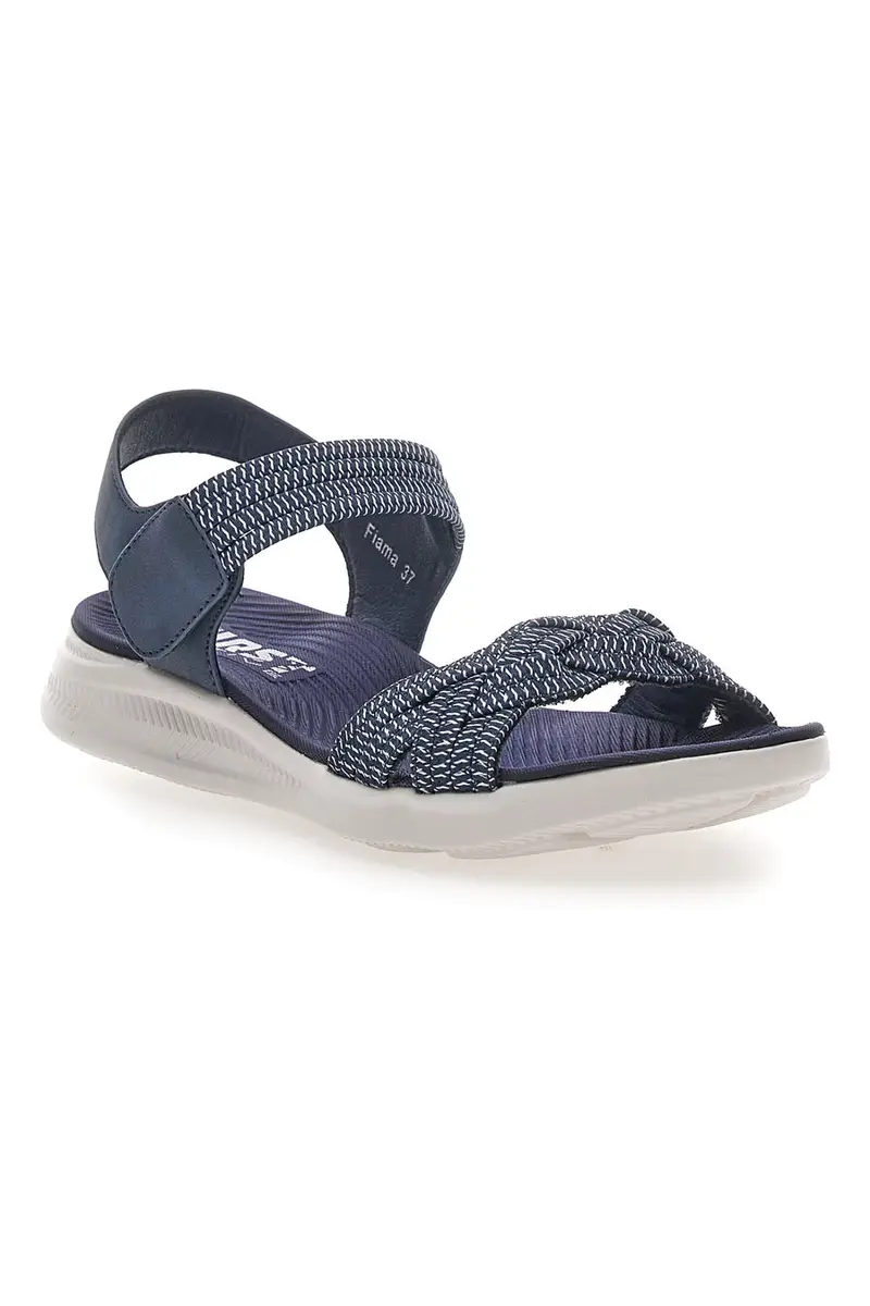 Sandali Navy con Velcro e Fascia Elastica Intrecciata FIRST ACTIVE 3 miniatura 2
