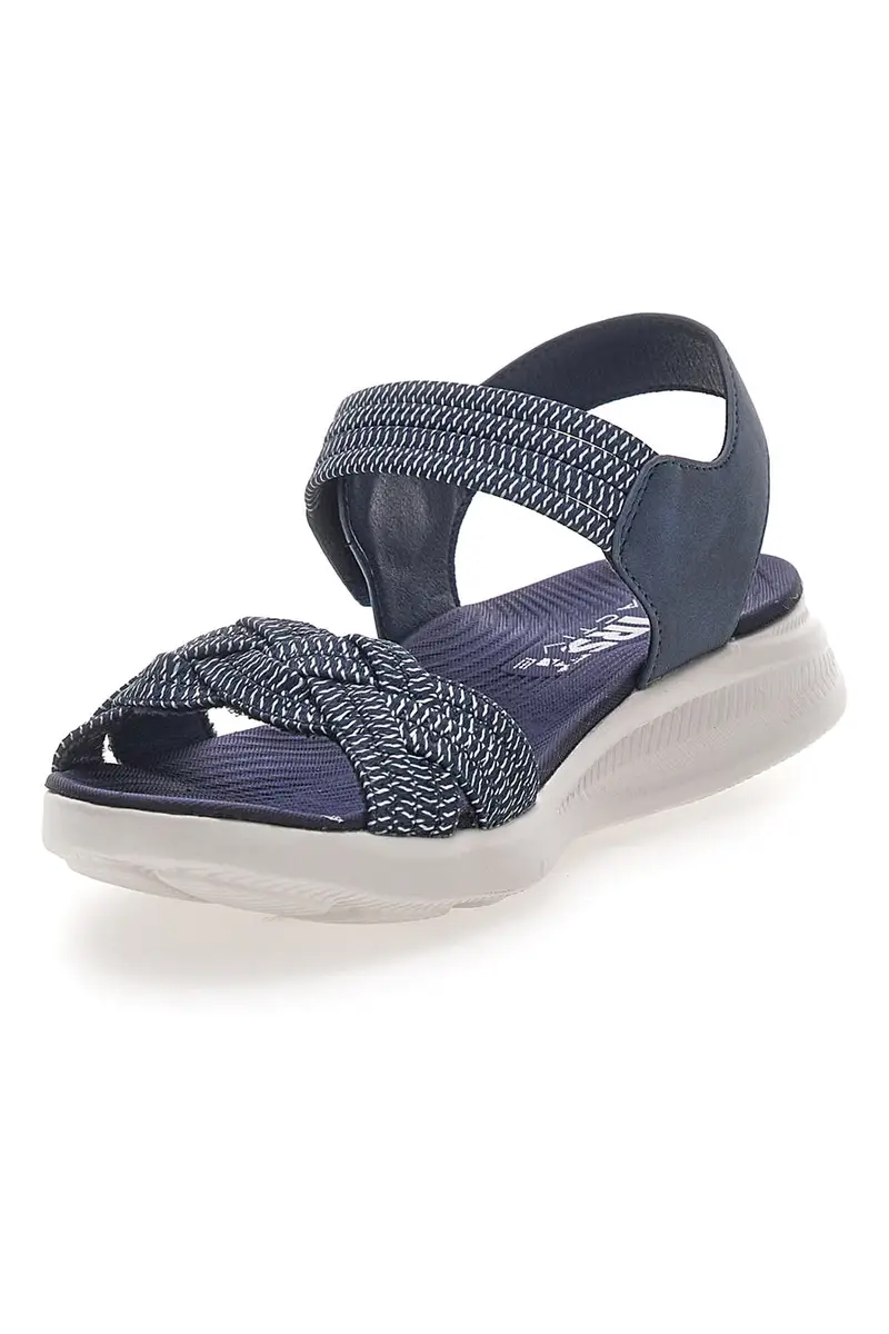 Sandali Navy con Velcro e Fascia Elastica Intrecciata FIRST ACTIVE 3 miniatura 3