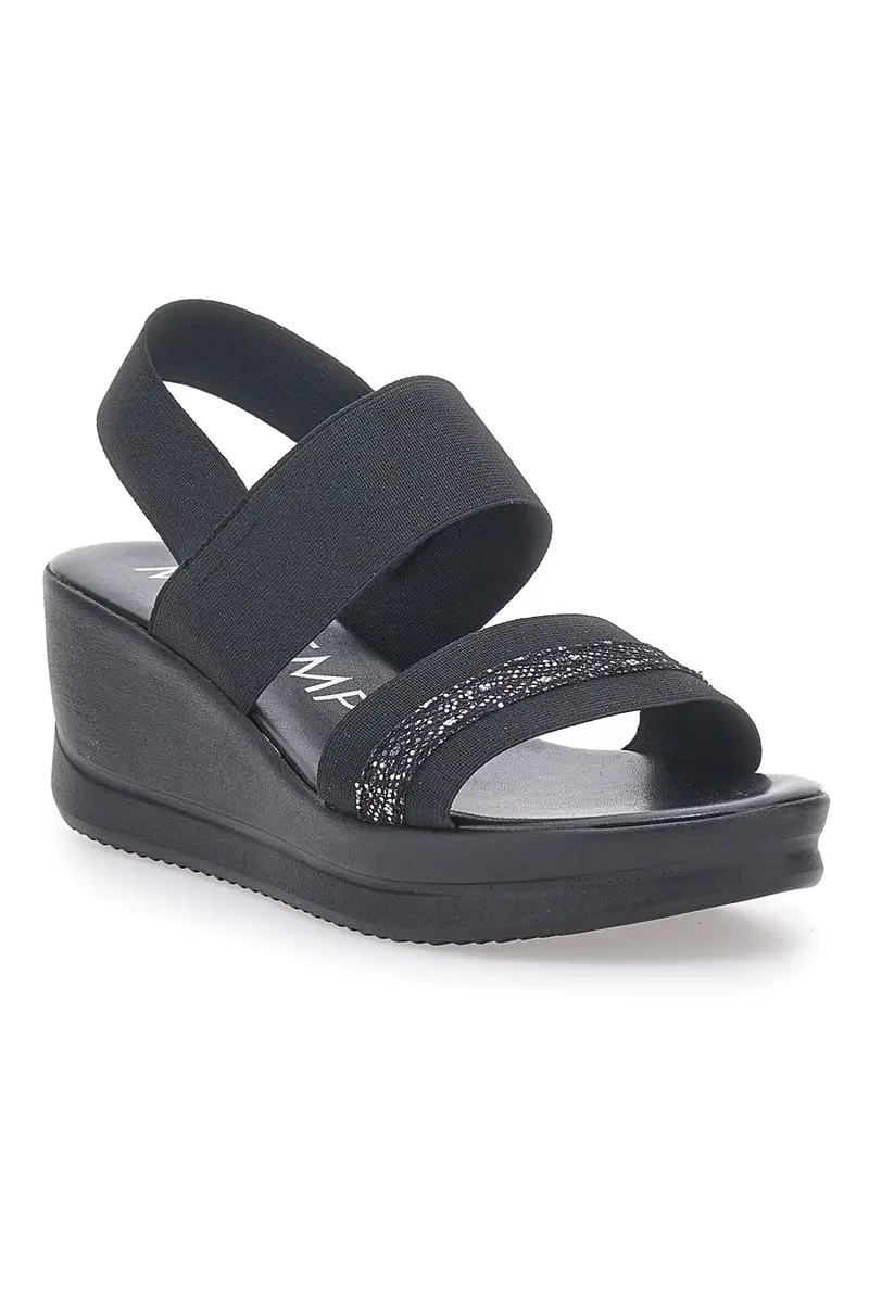 Sandali Neri con Elastico Posteriore MIO TEMPO 2170/9738 miniatura 2