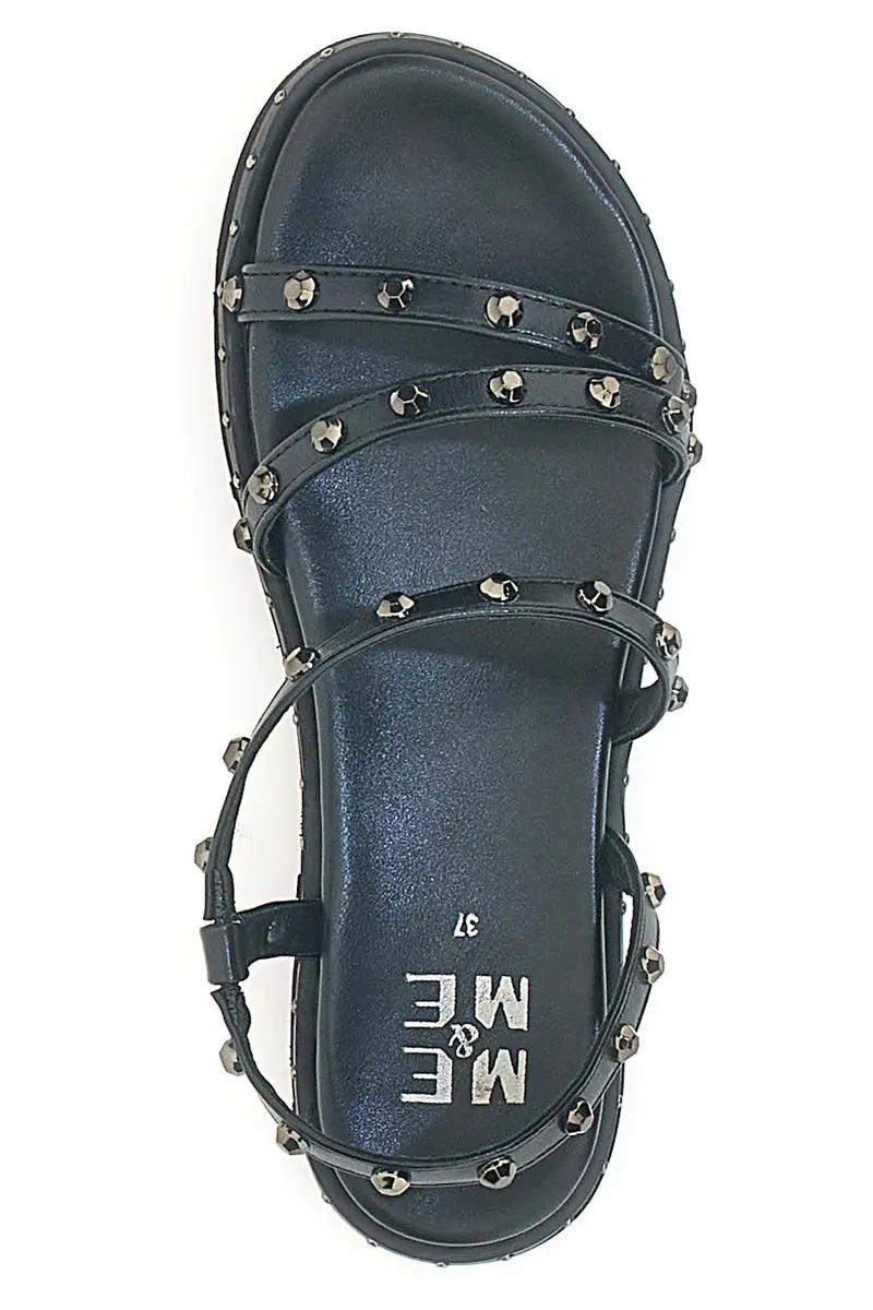 Sandali Neri con Flatform e Borchie ME & ME 670 miniatura 3