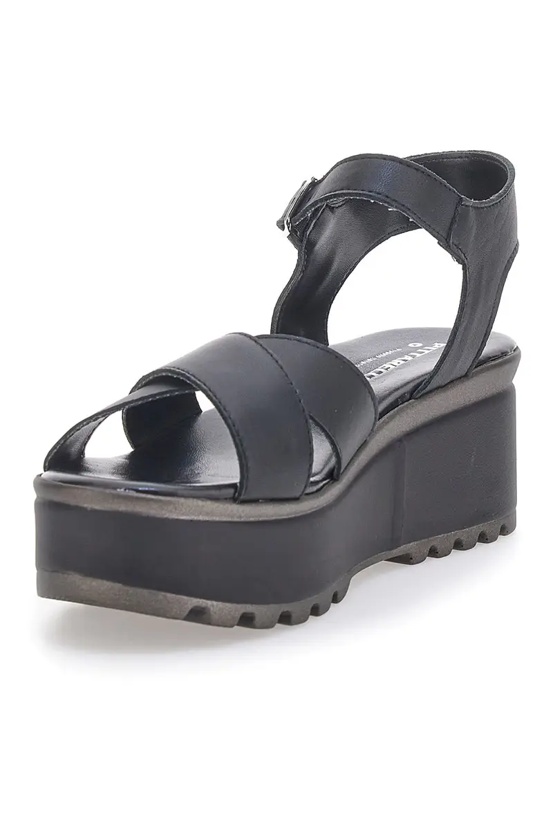 Sandali Neri in Vera Pelle con Platform PITTARELLO LOVE 3270101 miniatura 3