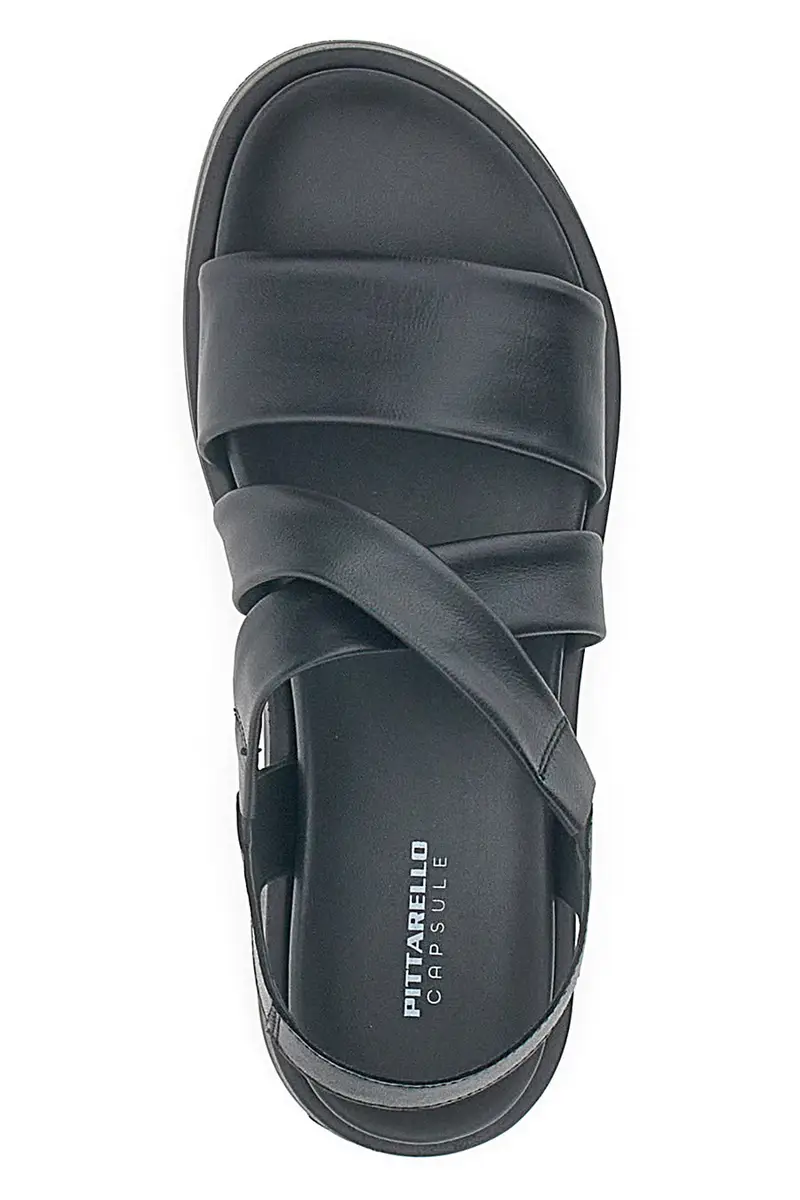 Sandali Neri In Vera Pelle Pittarello Capsule 28068 miniatura 3