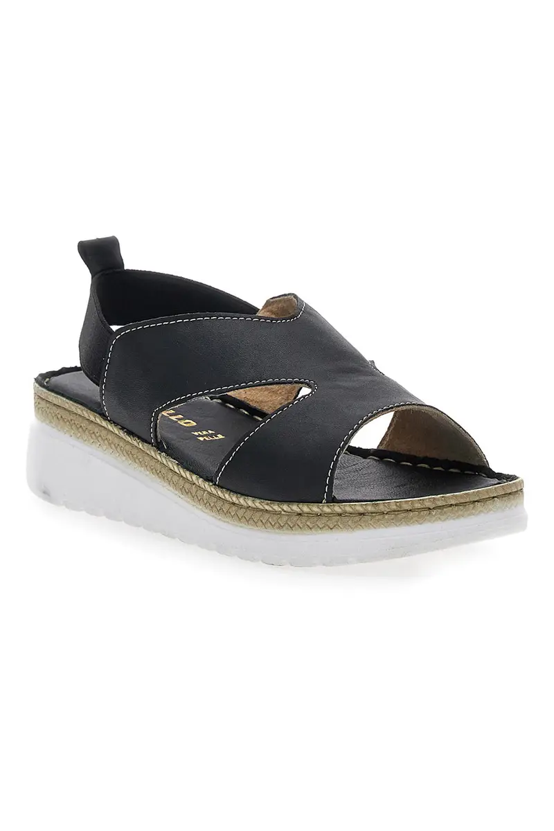 Sandali Neri Sling-back Con Elastici Pittarello 90042 miniatura 2