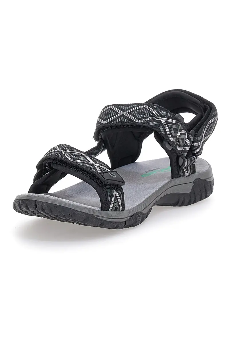 Sandali Neri Sportivi Overland 23246 miniatura 3