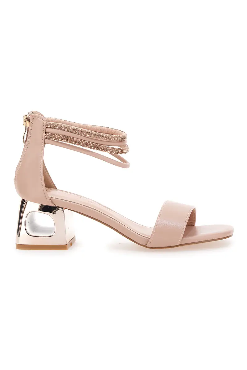 Sandali Nude Con Cerniera Posteriore The First 210/A