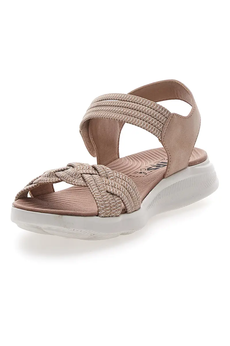 Sandali Nude con Velcro e Fascia Elastica Intrecciata FIRST ACTIVE 3 miniatura 3