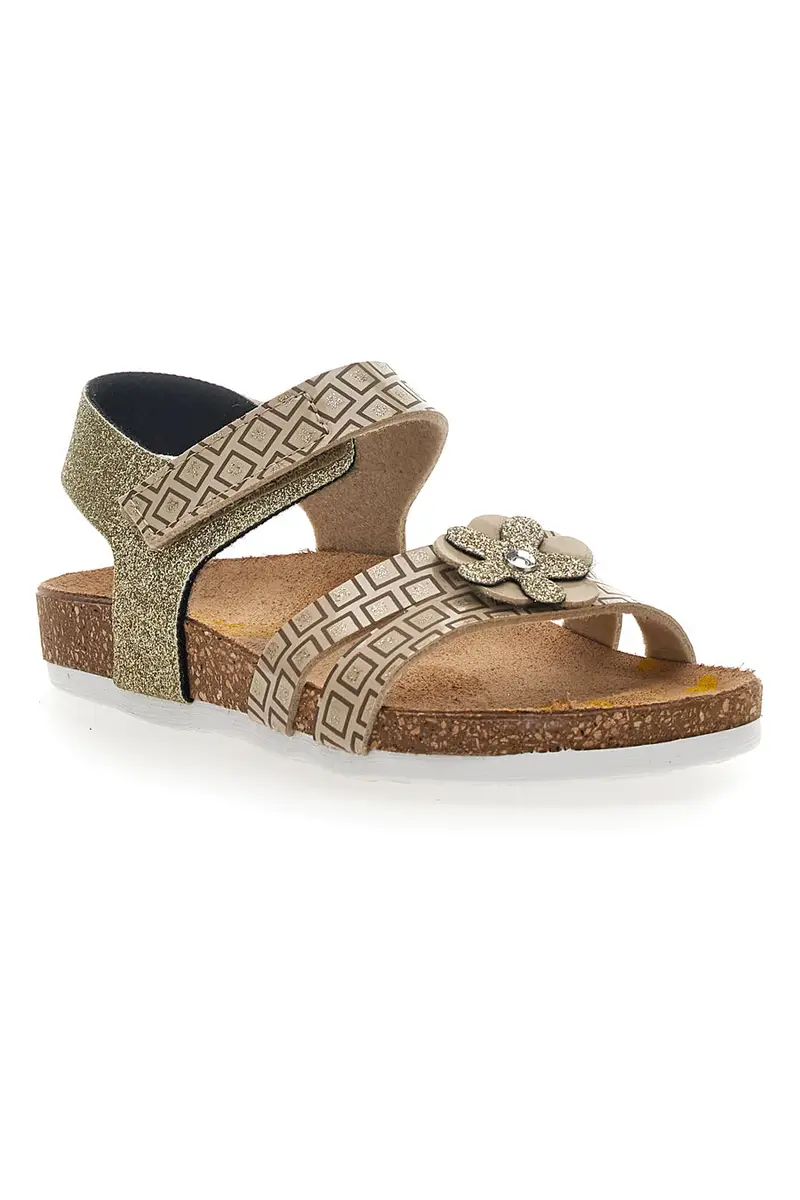 Sandali Oro Chiusura con Velcro Pittarello Bio 257712 miniatura 2