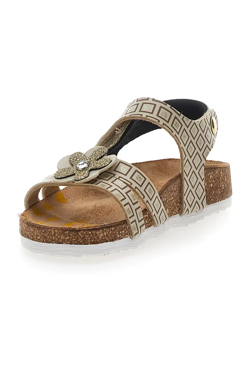 Sandali Oro Chiusura con Velcro Pittarello Bio 257712 miniatura 3