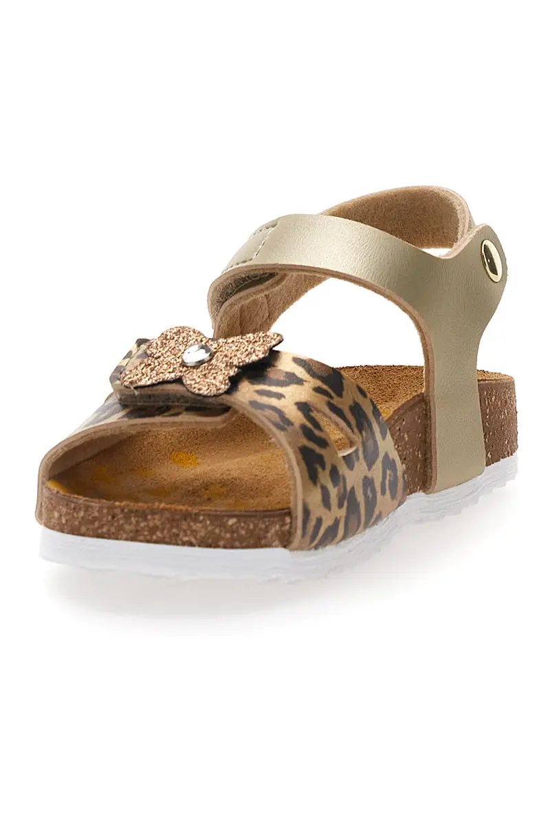Sandali oro con fiore glitter Pittarello Bio 257A745SR miniatura 3