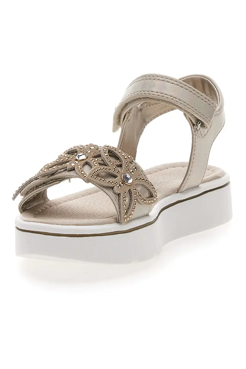 Sandali Oro con Strass Laura Biagiotti 16253 miniatura 3