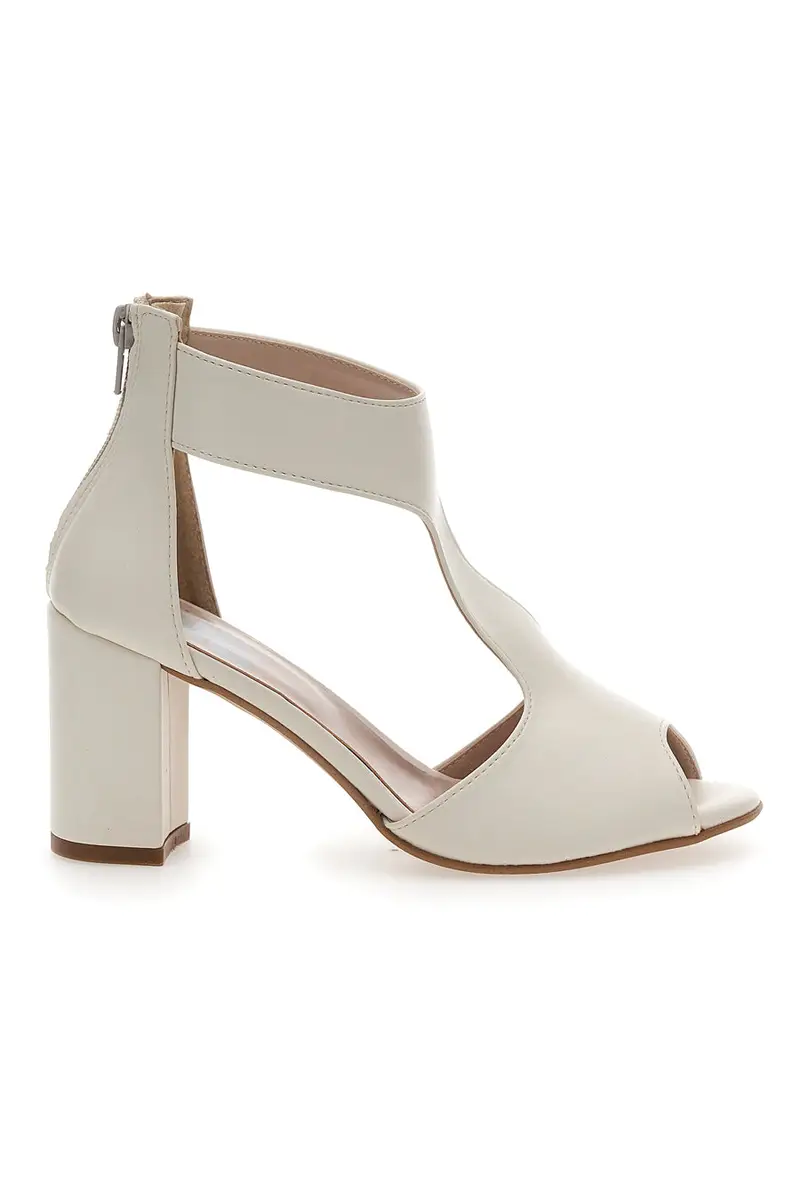 Sandali Panna Con Tacco Ampio Pittarello Love 519