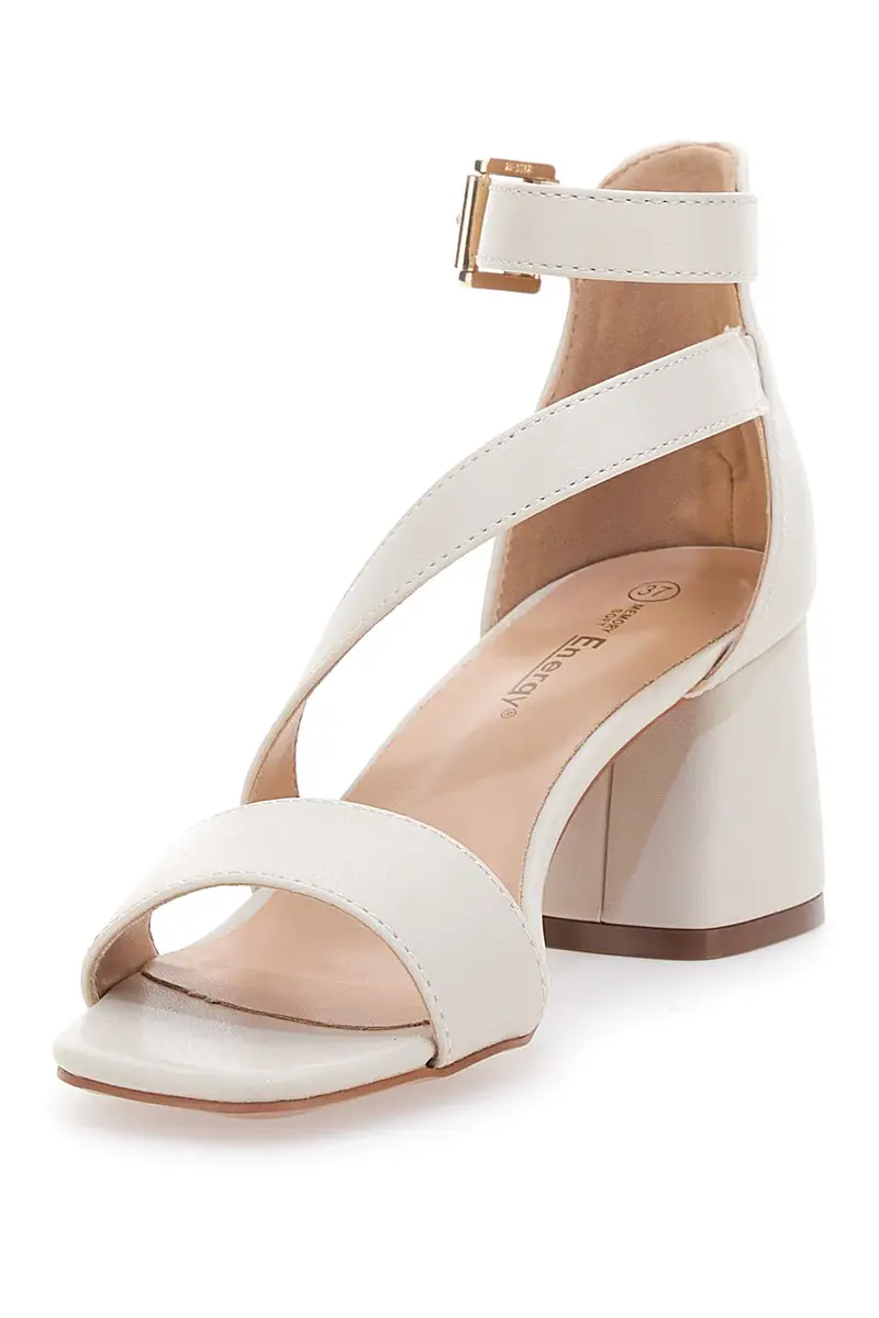 Sandali Panna con Tacco e Cinturino alla Caviglia Energy E364 miniatura 3