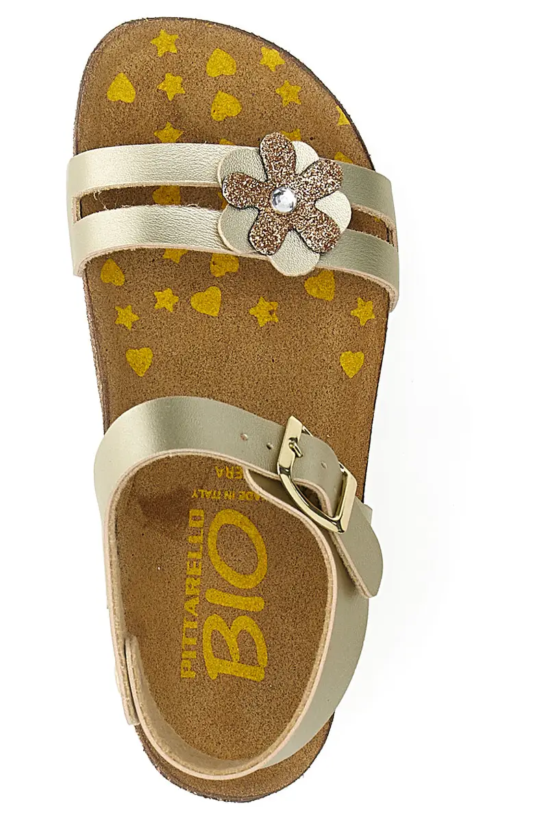 Sandali platino con strass colorati Pittarello Bio 257A007SR miniatura 3