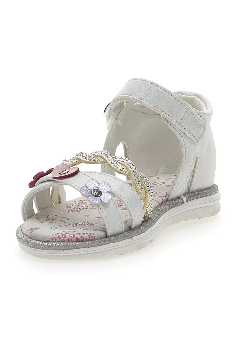 Sandali Primi Passi Bianchi Grazie Girl 14324 miniatura 3